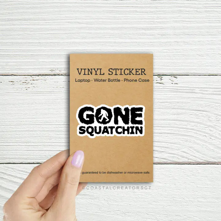 Bigfoot Gone Squatchin - Sticker