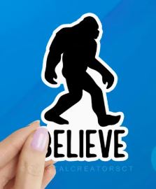 Bigfoot Believe Vinyl Sticker
