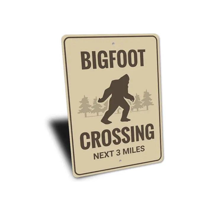 Bigfoot Crossing Sign