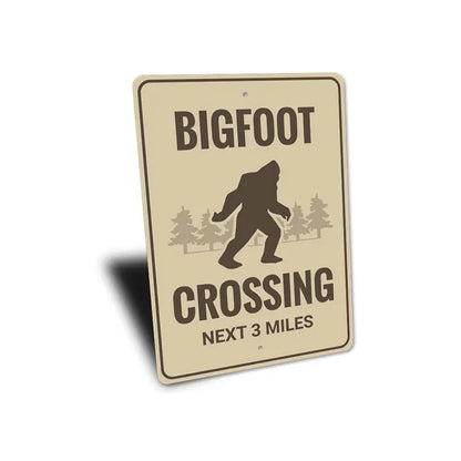 Bigfoot Crossing Sign
