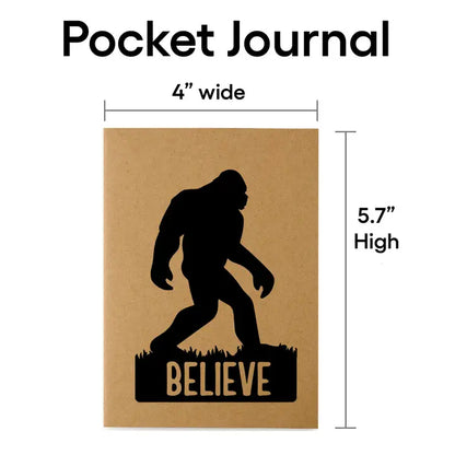 Bigfoot Believe 48-Page Pocket Journal