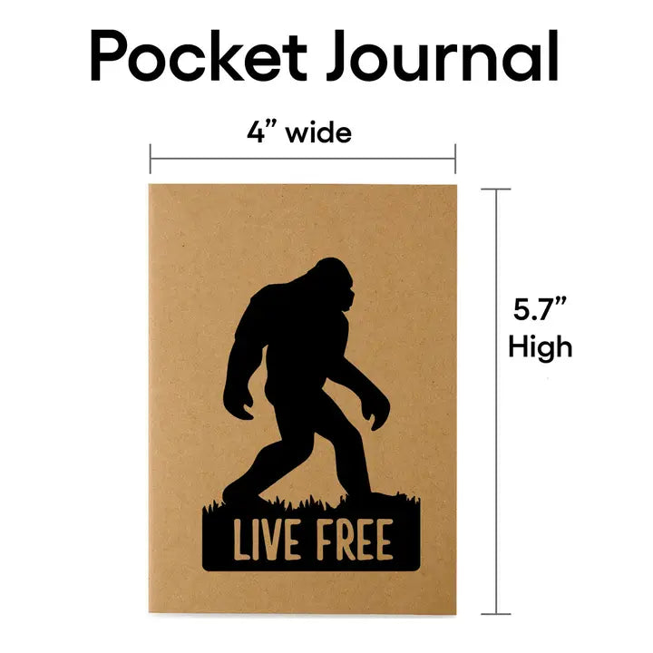 Bigfoot Live Free 48-Page Pocket Journal