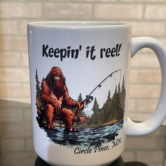 Keepin it Reel - Bigfoot Fishing Mug