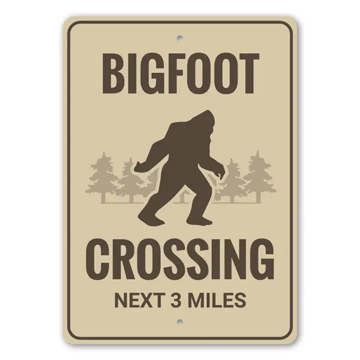 Bigfoot Crossing Sign
