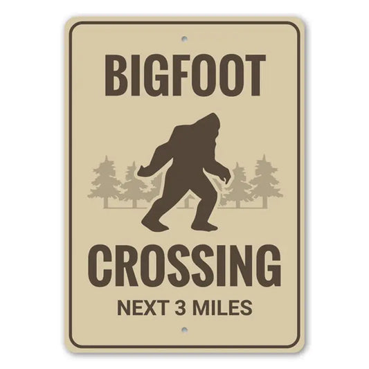 Bigfoot Crossing Sign