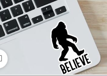 Bigfoot Believe Vinyl Sticker