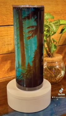 Bigfoot Misty Forest Tumbler - 20 oz Stainless Steel