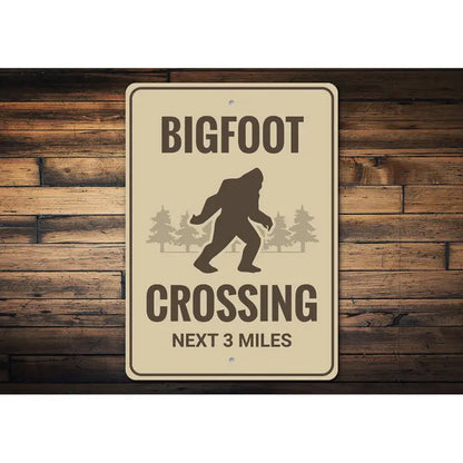 Bigfoot Crossing Sign
